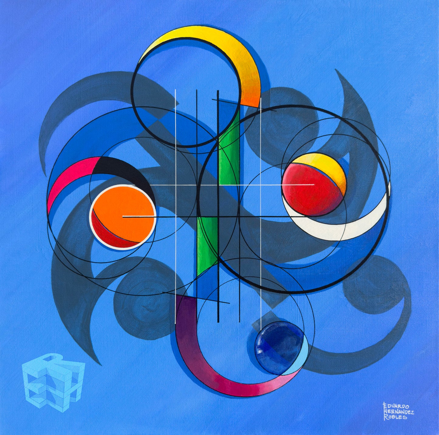 BIRD IN FLIGHT - ABSTRACT, ORIGINAL ART | AVE EN VUELO - ABSTRACTO, ARTE ORIGINAL