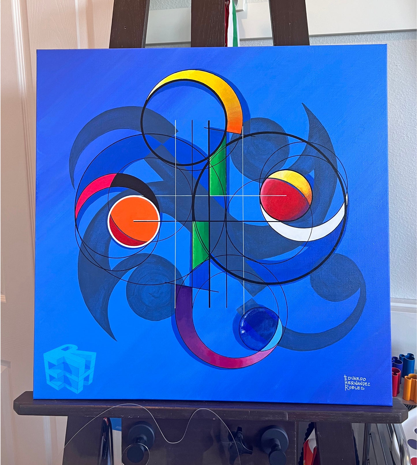 BIRD IN FLIGHT - ABSTRACT, ORIGINAL ART | AVE EN VUELO - ABSTRACTO, ARTE ORIGINAL