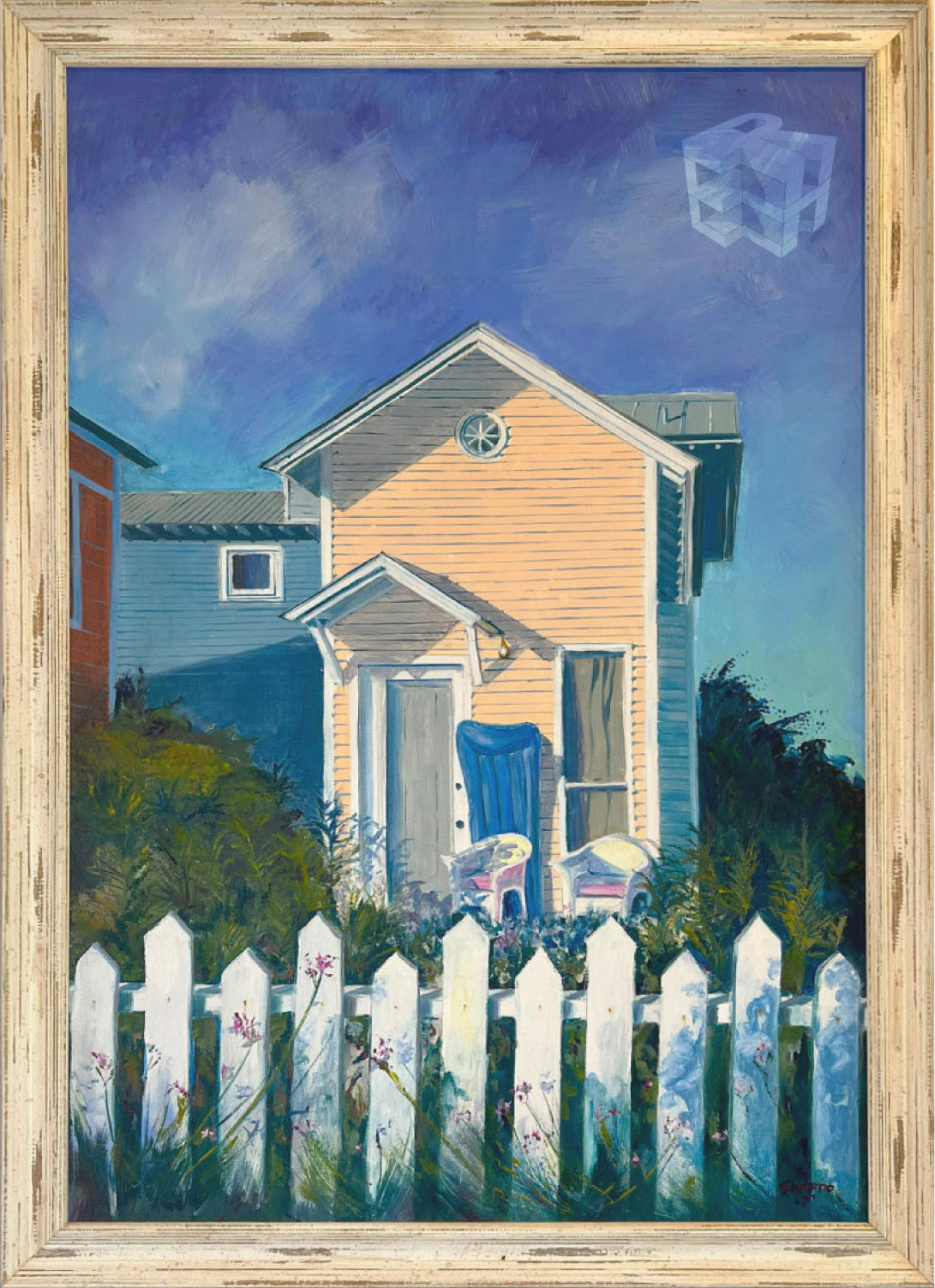 TINY CABIN AT SEASIDE, ORIGINAL ART