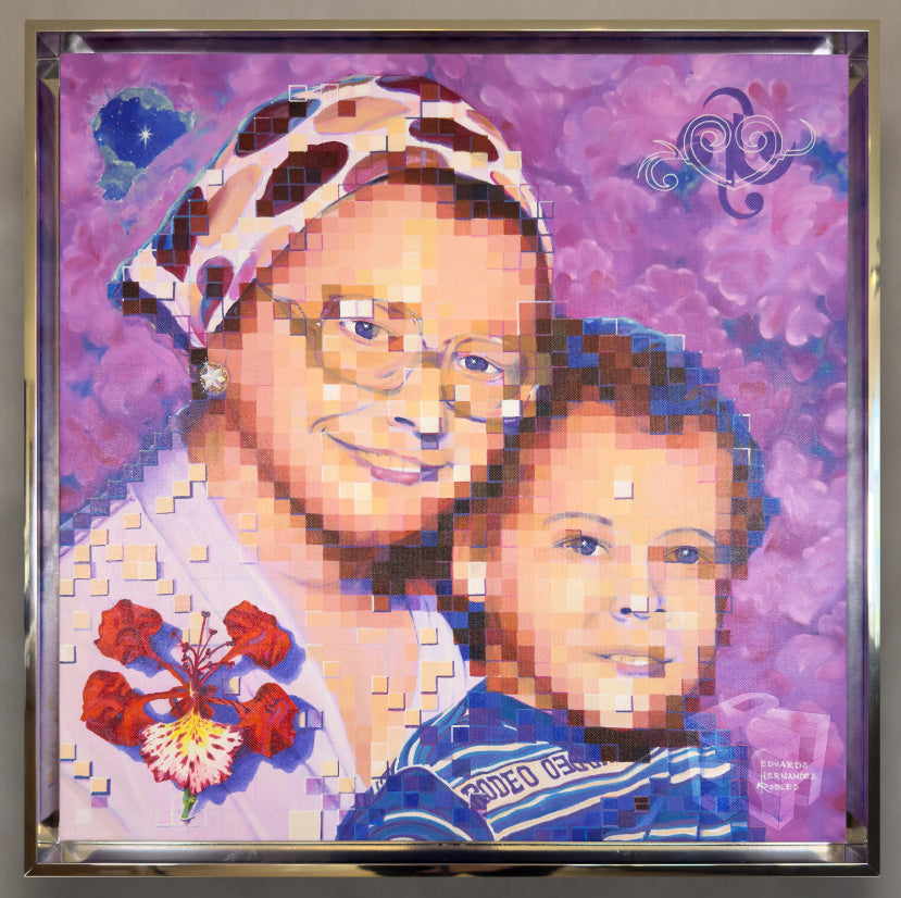 E²: AMOR PIXELADO - OBRA ORIGINAL | E²: LOVE PIXELATED - ORIGINAL ARTWORK