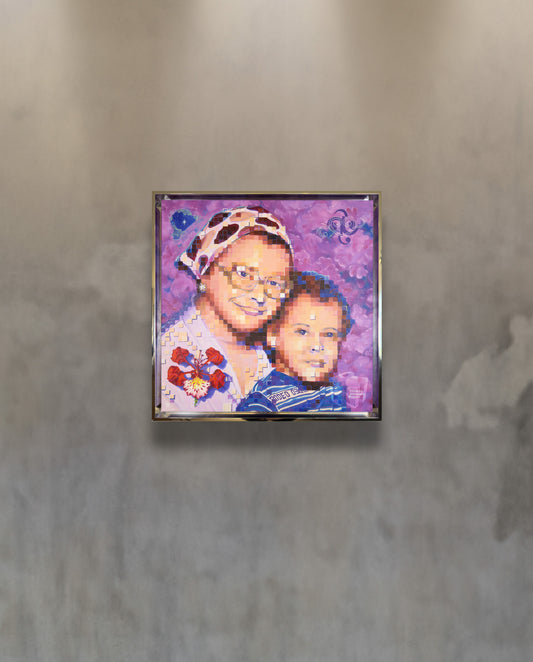 E²: AMOR PIXELADO - OBRA ORIGINAL | E²: LOVE PIXELATED - ORIGINAL ARTWORK