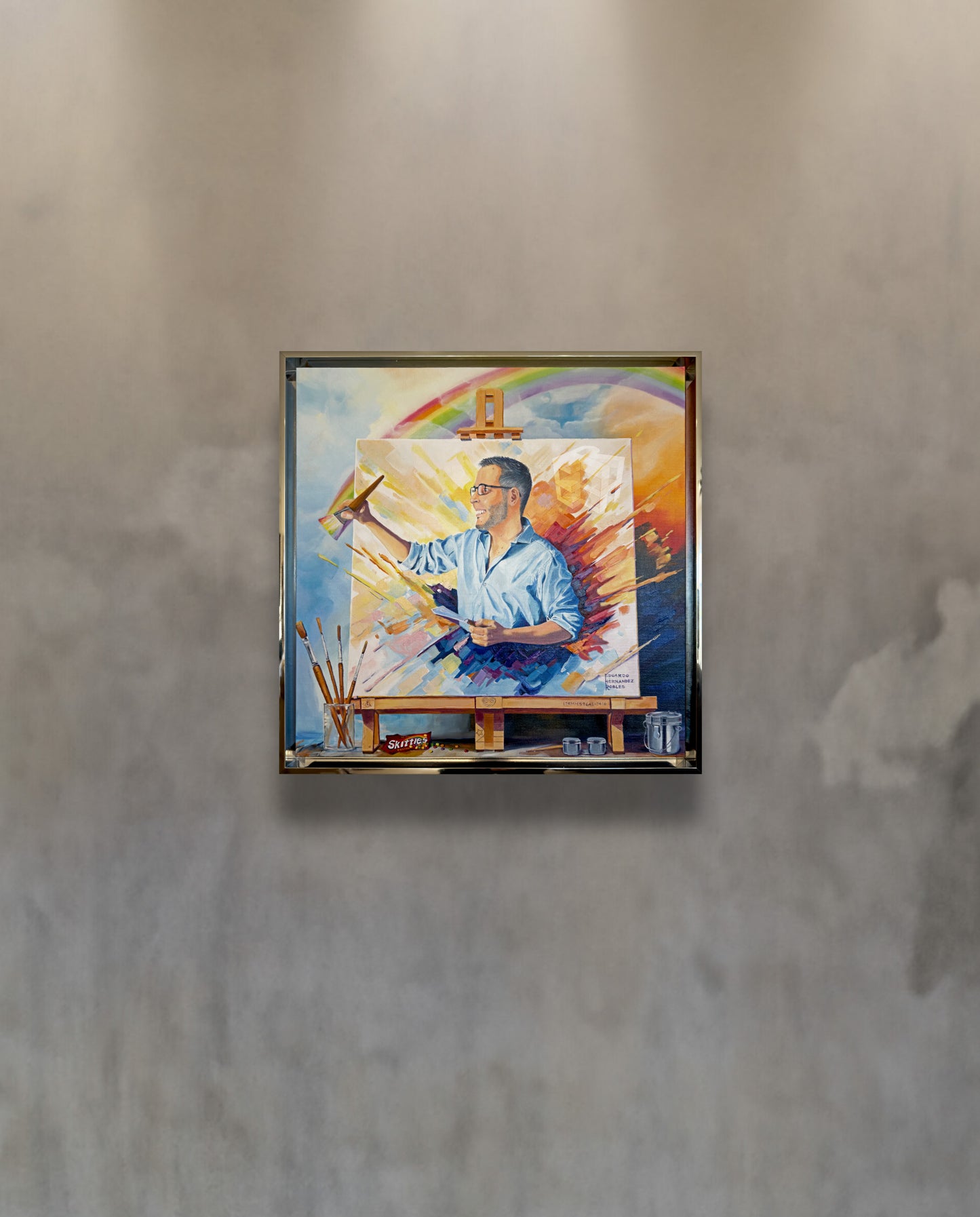 DEMASIADO PARA UN CANVAS - OBRA ORIGINALE | TOO MUCH FOR ONE CANVAS - ORIGINAL ARTWORK