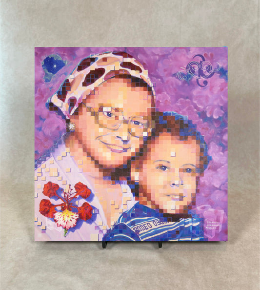 E²-AMOR PIXELADO | E²-LOVE PIXELATED - LIMITED EDITION CANVAS REPRODUCTION