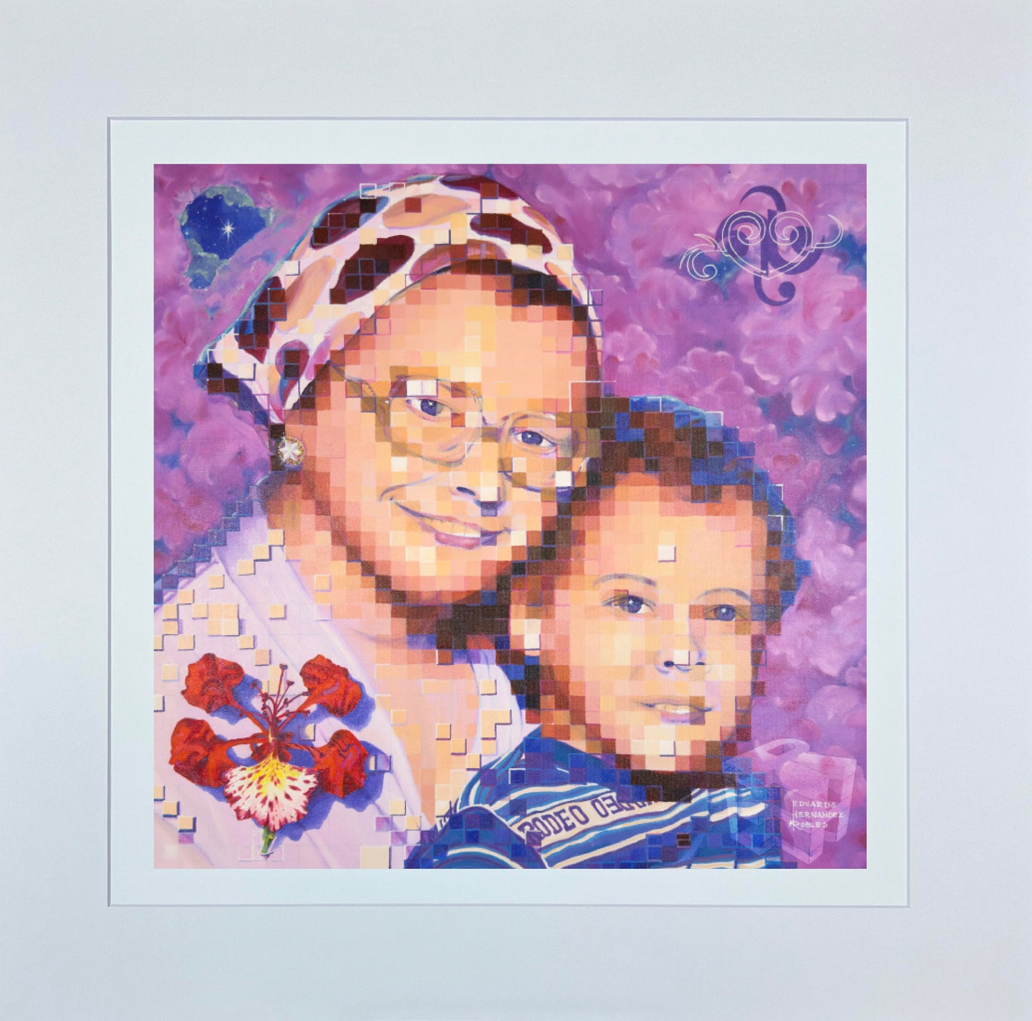 E²-AMOR PIXELADO | E²-LOVE PIXELATED - LIMITED EDITION PAPER REPRODUCTION